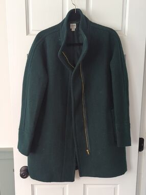 J. Crew Forest Green Wool Coat